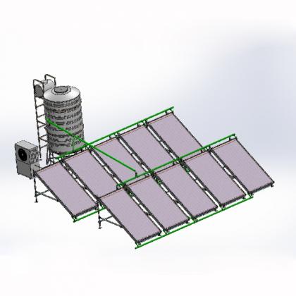 Máy nước nóng Tấm Phẳng Sơn Hà 2000L